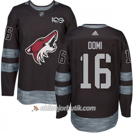 Män Ishockey Arizona Coyotes Tröja Max Domi 16 1917-2017 100th Anniversary Adidas Svart Authentic Män Ishockey Arizona Coyotes Tröja Max Domi 16 1917-2017 100th Anniversary Adidas Svart Authentic